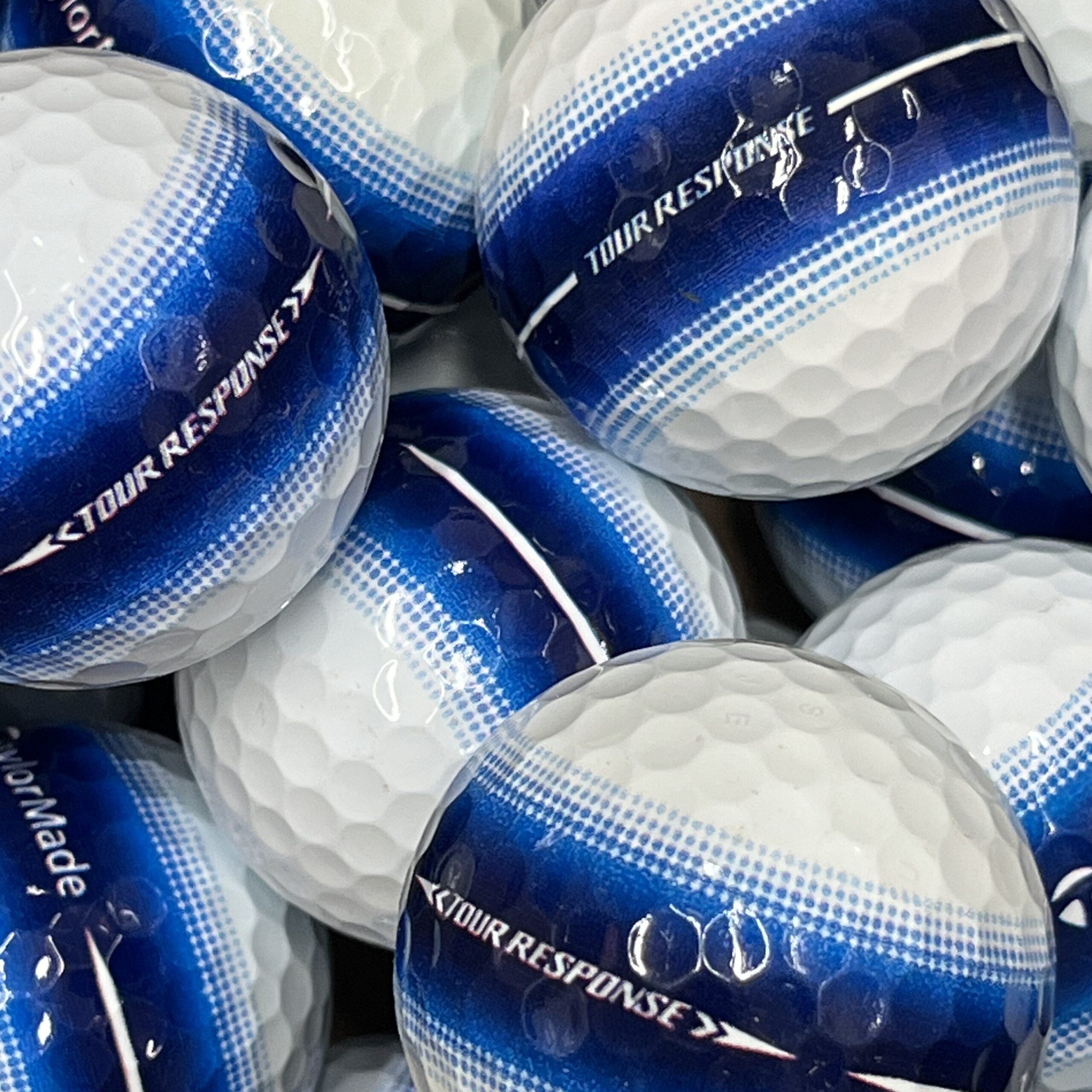 25 TAYLORMADE TOUR RESPONSE STRIPE BLAU AAAA OHNE SPIELERMARKIERUNGEN